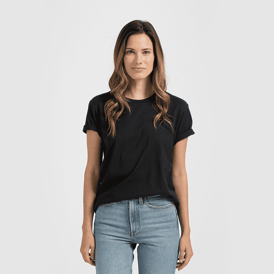 Tultex 1900 Unisex Heritage T-Shirt - True Black - HIT a Double