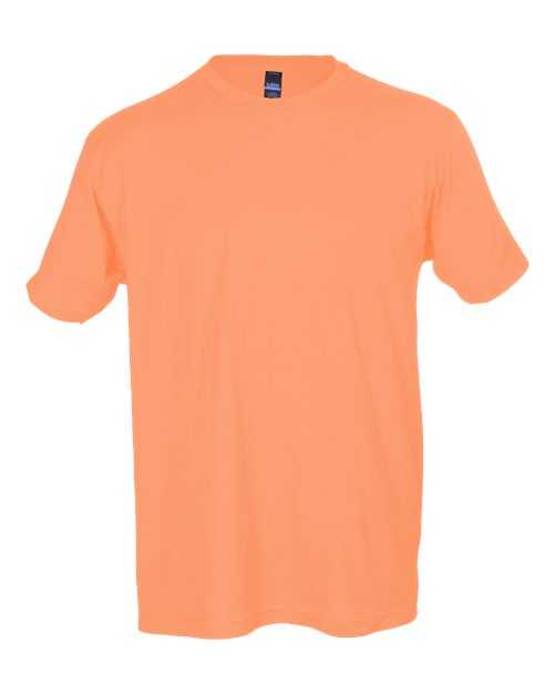 Tultex 202 Unisex Fine Jersey T-Shirt - Cantaloupe - HIT a Double