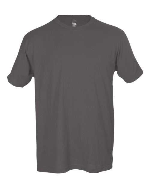 Tultex 202 Unisex Fine Jersey T-Shirt - Charcoal - HIT a Double