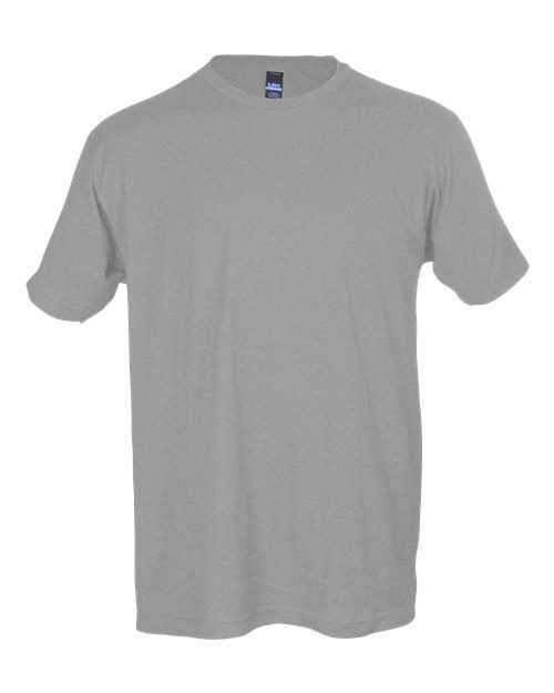 Tultex 202 Unisex Fine Jersey T-Shirt - Heather Grey - HIT a Double