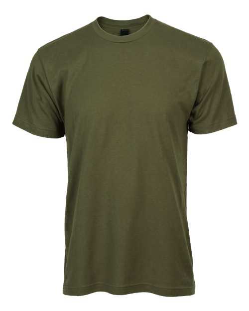 Tultex 202 Unisex Fine Jersey T-Shirt - Heather Military Green - HIT a Double