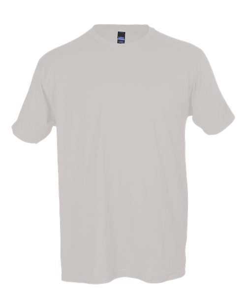 Tultex 202 Unisex Fine Jersey T-Shirt - Silver - HIT a Double