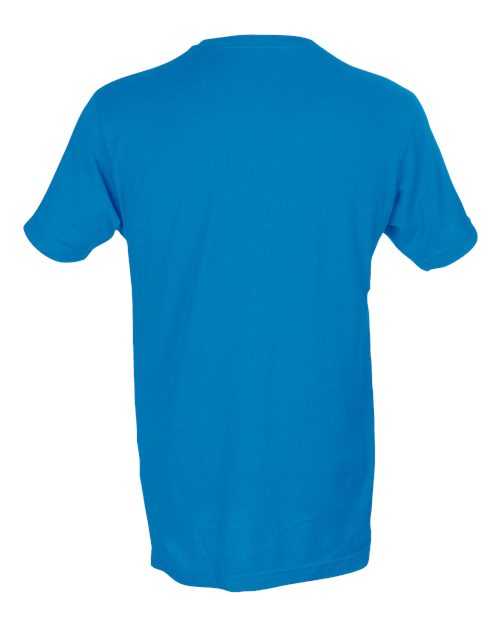 Tultex 202 Unisex Fine Jersey T-Shirt - Turquoise - HIT a Double