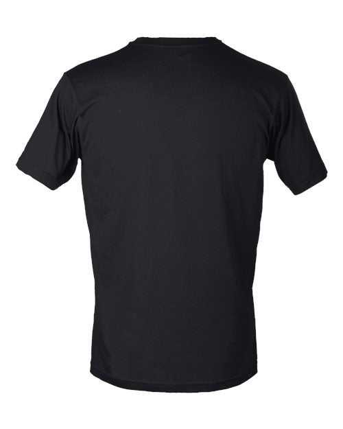 Tultex 207 Unisex Poly-Rich V-Neck T-Shirt - Black - HIT a Double