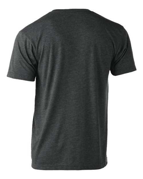 Tultex 207 Unisex Poly-Rich V-Neck T-Shirt - Heather Charcoal - HIT a Double