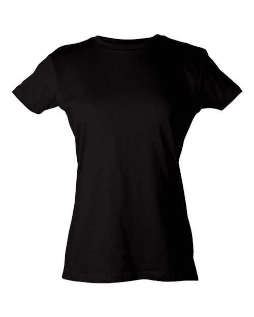 Tultex 213 Women&#39;s Slim Fit Fine Jersey T-Shirt - Coal - HIT a Double