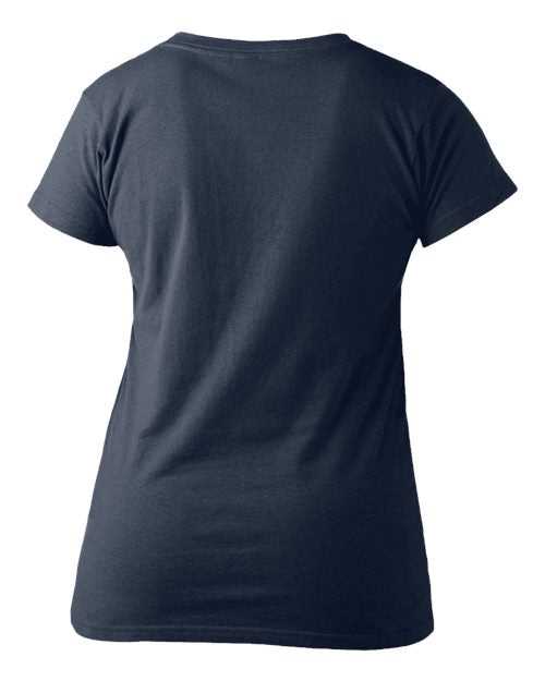 Tultex 213 Women's Slim Fit Fine Jersey T-Shirt - Indigo - HIT a Double