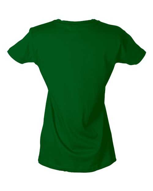 Tultex 213 Women&#39;s Slim Fit Fine Jersey T-Shirt - Kelly - HIT a Double