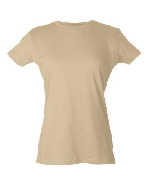 Tultex 213 Women&#39;s Slim Fit Fine Jersey T-Shirt - Natural - HIT a Double