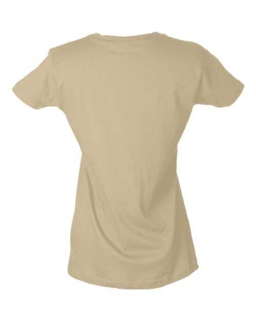 Tultex 213 Women&#39;s Slim Fit Fine Jersey T-Shirt - Natural - HIT a Double