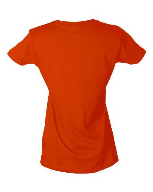 Tultex 213 Women&#39;s Slim Fit Fine Jersey T-Shirt - Orange - HIT a Double