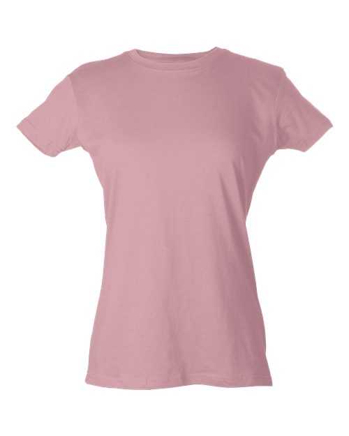 Tultex 213 Women&#39;s Slim Fit Fine Jersey T-Shirt - Pink - HIT a Double