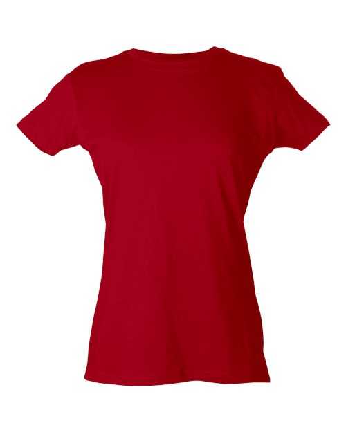 Tultex 213 Women&#39;s Slim Fit Fine Jersey T-Shirt - Red - HIT a Double