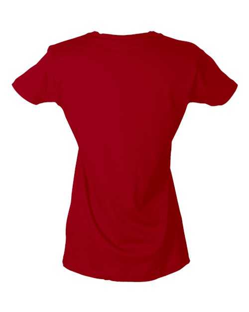 Tultex 213 Women's Slim Fit Fine Jersey T-Shirt - Red - HIT a Double