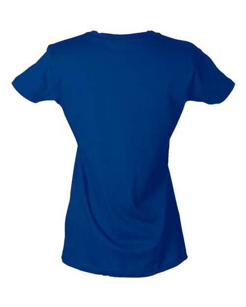 Tultex 213 Women&#39;s Slim Fit Fine Jersey T-Shirt - Royal - HIT a Double