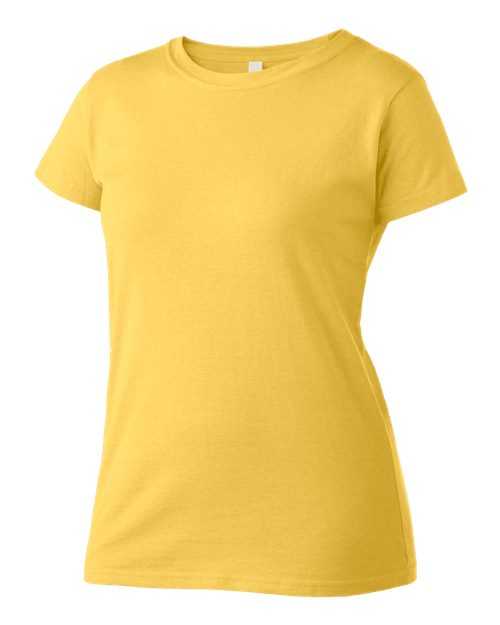 Tultex 213 Women&#39;s Slim Fit Fine Jersey T-Shirt - Sunshine - HIT a Double
