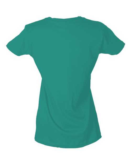 Tultex 213 Women&#39;s Slim Fit Fine Jersey T-Shirt - Teal - HIT a Double