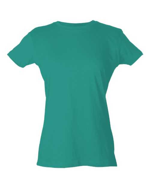 Tultex 213 Women's Slim Fit Fine Jersey T-Shirt - Teal - HIT a Double