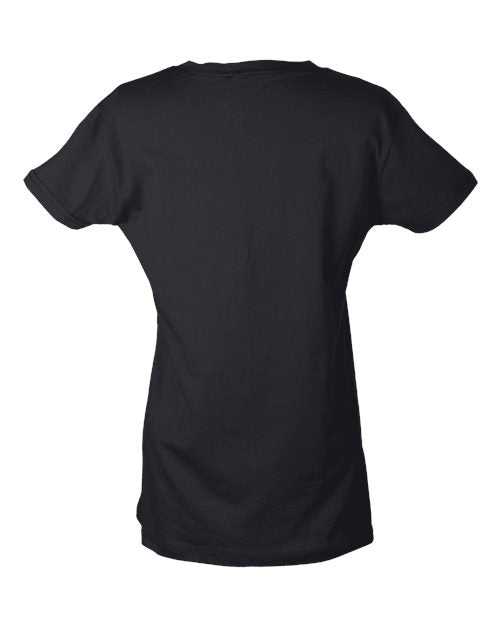 Tultex 216 Women's Classic Fit Fine Jersey T-Shirt - Black - HIT a Double