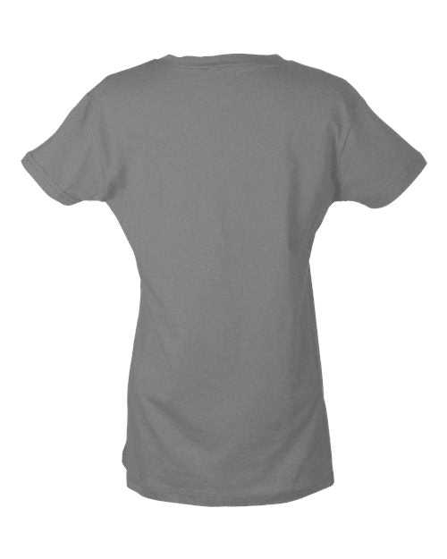 Tultex 216 Women's Classic Fit Fine Jersey T-Shirt - Heather Grey - HIT a Double