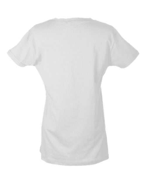 Tultex 216 Women&#39;s Classic Fit Fine Jersey T-Shirt - White - HIT a Double