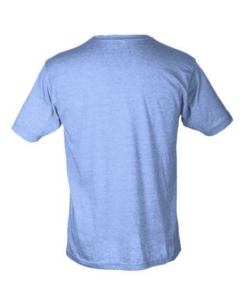 Tultex 240 Women&#39;s Poly-Rich Slim Fit T-Shirt - Heather Athletic Blue - HIT a Double