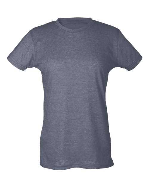 Tultex 240 Women&#39;s Poly-Rich Slim Fit T-Shirt - Heather Charcoal - HIT a Double
