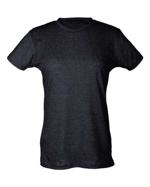 Tultex 240 Women's Poly-Rich Slim Fit T-Shirt - Heather Graphite - HIT a Double