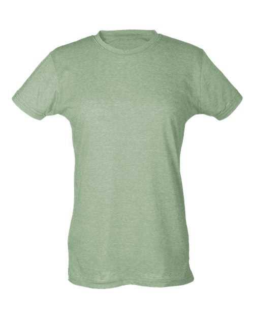 Tultex 240 Women&#39;s Poly-Rich Slim Fit T-Shirt - Heather Green - HIT a Double