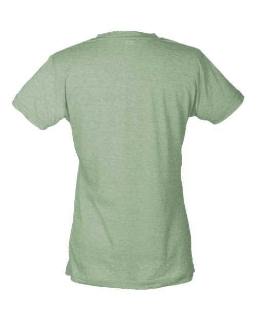 Tultex 240 Women&#39;s Poly-Rich Slim Fit T-Shirt - Heather Green - HIT a Double