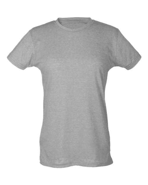 Tultex 240 Women's Poly-Rich Slim Fit T-Shirt - Heather Grey - HIT a Double
