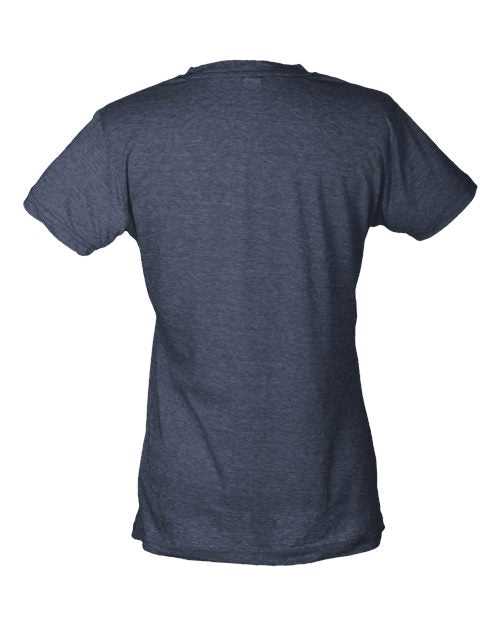 Tultex 240 Women's Poly-Rich Slim Fit T-Shirt - Heather Navy - HIT a Double