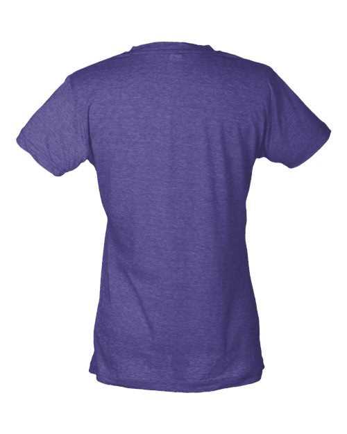 Tultex 240 Women&#39;s Poly-Rich Slim Fit T-Shirt - Heather Purple - HIT a Double