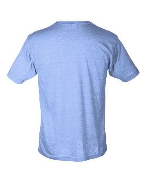 Tultex 241 Unisex Poly-Rich T-Shirt - Heather Athletic Blue - HIT a Double