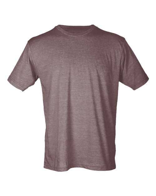 Tultex 241 Unisex Poly-Rich T-Shirt - Heather Brown - HIT a Double