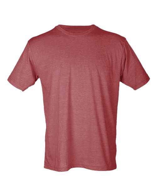 Tultex 241 Unisex Poly-Rich T-Shirt - Heather Burgundy - HIT a Double
