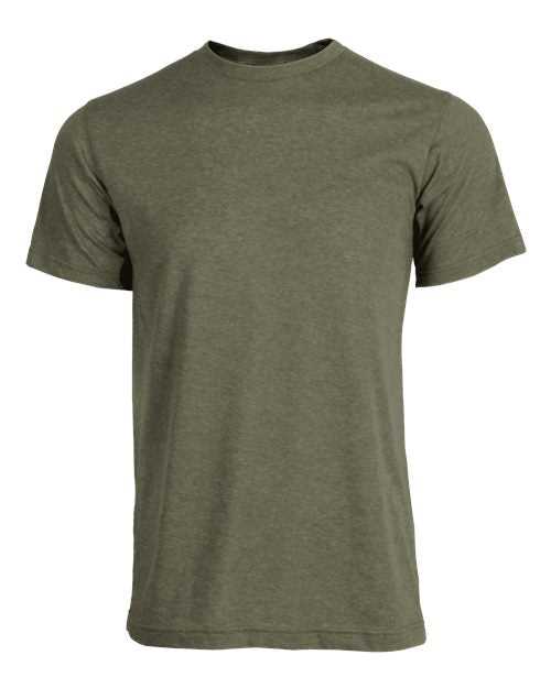Tultex 241 Unisex Poly-Rich T-Shirt - Heather Military Green - HIT a Double