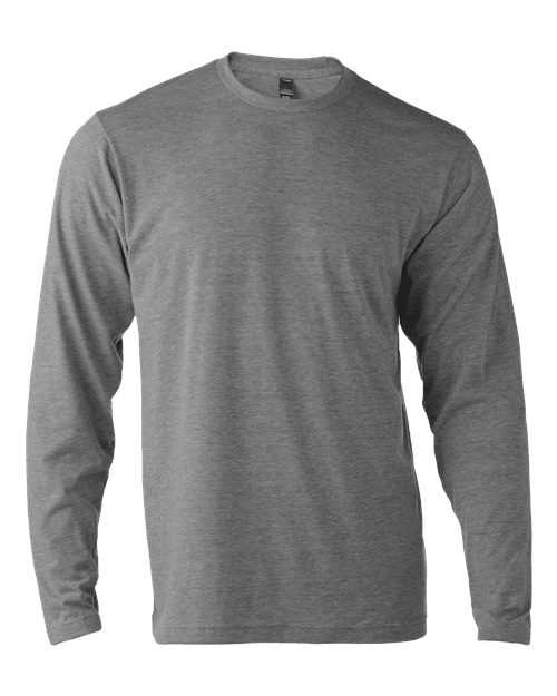 Tultex 242 Unisex Poly-Rich Long Sleeve T-Shirt - Heather Grey - HIT a Double