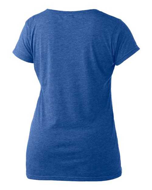 Tultex 243 Women&#39;s Poly-Rich Scoop Neck T-Shirt - Heather Royal - HIT a Double
