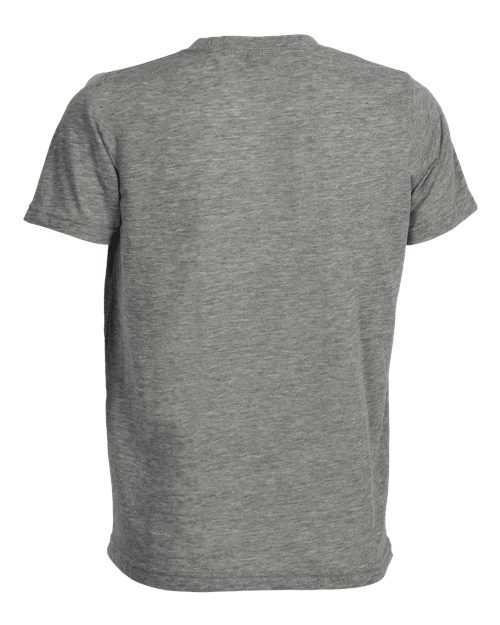 Tultex 265 Youth Poly-Rich T-Shirt - Heather Grey - HIT a Double