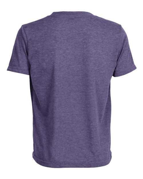 Tultex 265 Youth Poly-Rich T-Shirt - Heather Purple - HIT a Double