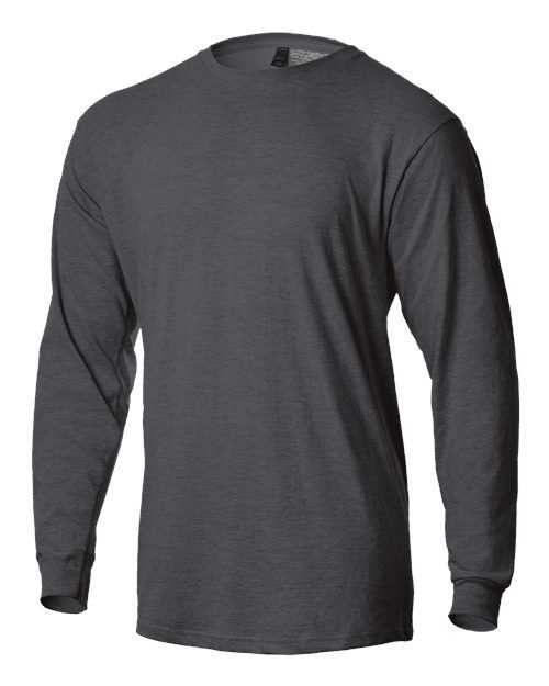 Tultex 291 Unisex Jersey Long Sleeve T-Shirt - Heather Charcoal - HIT a Double