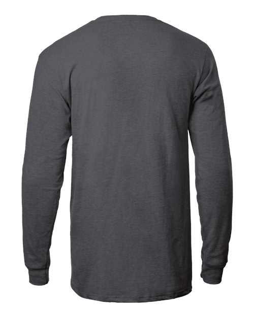 Tultex 291 Unisex Jersey Long Sleeve T-Shirt - Heather Charcoal - HIT a Double