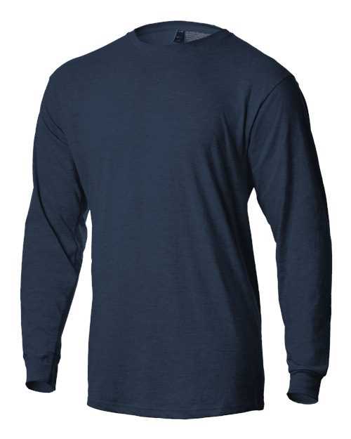 Tultex 291 Unisex Jersey Long Sleeve T-Shirt - Heather Denim - HIT a Double