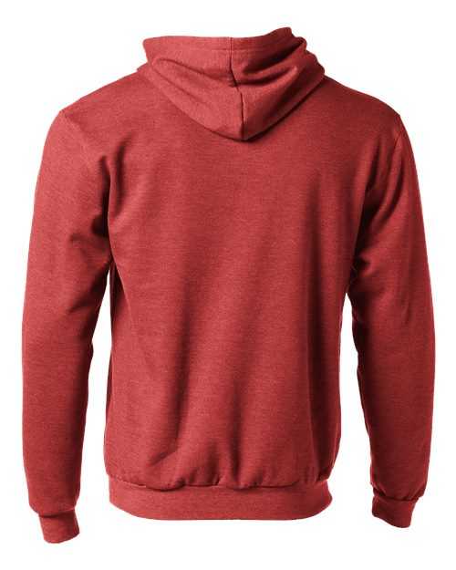 Tultex 331 Unisex Full-Zip Hooded Sweatshirt - Heather Red - HIT a Double