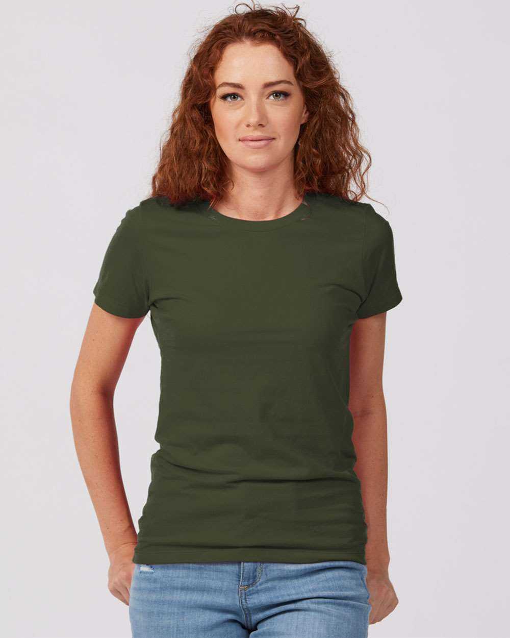 Tultex 516 Women&#39;s Premium Cotton T-Shirt - Olive - HIT a Double