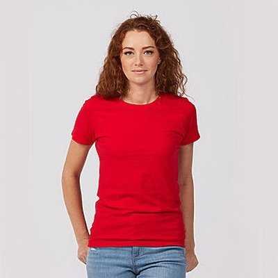 Tultex 516 Women&#39;s Premium Cotton T-Shirt - Red - HIT a Double