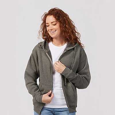 Tultex 581 Unisex Premium Fleece Full-Zip Hooded Sweatshirt - Athletic Heather - HIT a Double