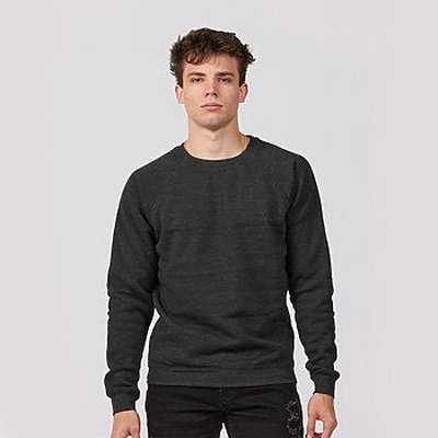 Tultex 582 Unisex Premium Fleece Crewneck Sweatshirt - Black Heather - HIT a Double