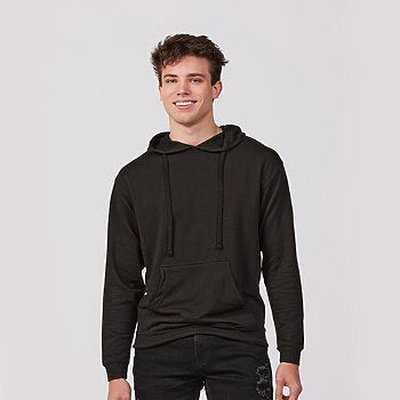 Tultex 583 Unisex Premium French Terry Hooded Sweatshirt - Black - HIT a Double